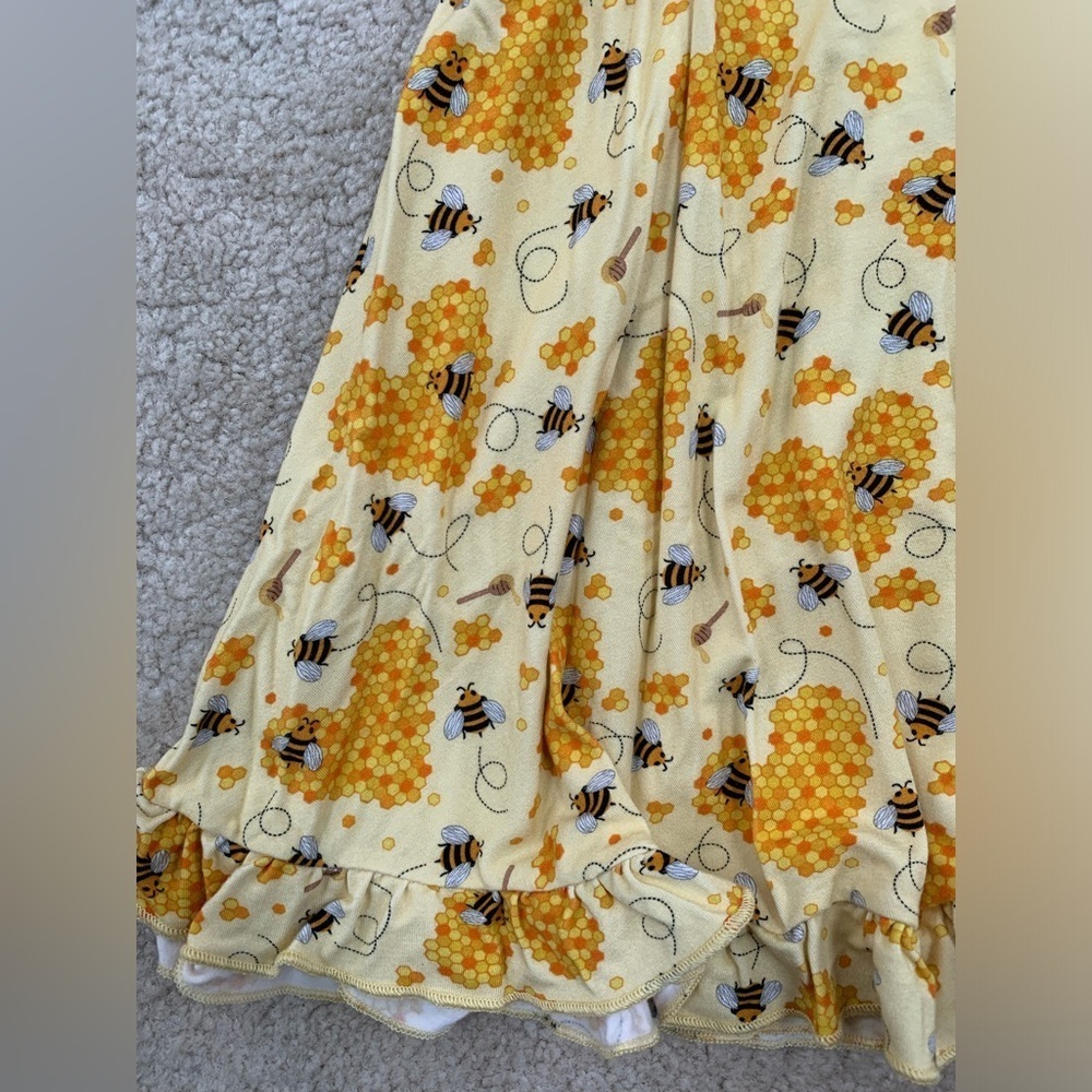 Pure Bambino's Size 5/6T Bee Mine Bamboo Journey Dress - Picture 6 of 6